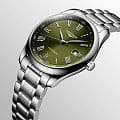 Longines Longines Master Collection L2.793.4.09.6 механические мужские часы часы крупный план зеленый циферблата