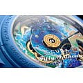 Swatch Swatch x Blancpain Atlantic ocean SO35A100 механические мужские часы часы, крупный план синий циферблат