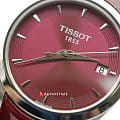 Tissot Tissot Couturier Lady T035.210.16.371.01 кварцевые женские часы часы, крупный план розовый циферблат