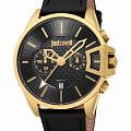 Just Cavalli Just Cavalli Maestro JC1G346L0025  JC1G346L0025 кварцевые мужские часы черный циферблат, браслет кожаный — вид спереди
