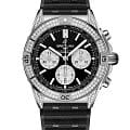 Breitling Breitling Chronomat B01 42 AB0134721B1S2  AB0134721B1S2 механические мужские часы черный циферблат, браслет каучук — вид спереди