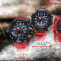 Оригинальные часы Casio Casio G-Shock GPW-1000RD-4A электронные калибр механизма  общий вид