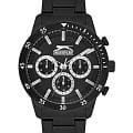 Slazenger Slazenger SL.09.2260.2.05  SL.09.2260.2.05 кварцевые мужские часы черный циферблат, браслет суперметалл с ip покрытием — вид спереди