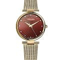 Adriatica Adriatica A3689.114GQ  A3689.114GQ кварцевые женские часы коричневый циферблат, браслет нержавеющая сталь с pvd-покрытием — вид спереди