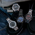 Casio Casio G-Shock GST-B400BD-1A2 электронные женские часы часы крупный план синий циферблата