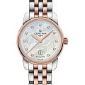 Certina Certina DS Podium Lady Automatic 29mm C001.007.22.116.00  C0010072211600 автокварц (кинетик) женские часы перламутровый циферблат, браслет сталь c pvd покрытием — вид спереди