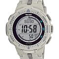 Casio Casio Pro Trek PRG-300-8E PRG PRG-300-8E кварцевые мужские часы черный циферблат, браслет пластик — вид спереди