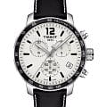 Tissot Tissot T-Sport Quickster T095.417.16.037.00 Quickster T0954171603700 кварцевые мужские часы  белый циферблат, браслет кожаный — вид спереди