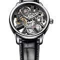 Maurice Lacroix Maurice Lacroix Masterpiece Skeleton MP7228-SS001-000-1  MP7228-SS001-000-1 механические мужские часы черный циферблат, браслет кожаный — вид спереди