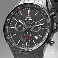 Swiss Military by Chrono Swiss Military by Chrono SM34081.04  швейцарские мужские часы на браслете нержавеющая сталь с pvd-покрытием боковой вид