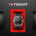 Tissot Tissot Gent XL 3X3 Street Basketball T116.410.36.067.00 кварцевые мужские часы часы, крупный план черный циферблат