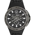 Plein Sport Plein Sport Thunderstorm Chrono PSABA0123  PSABA0123 кварцевые мужские часы черный циферблат, браслет силикон — вид спереди
