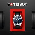 Tissot Tissot Gentleman T127.410.16.041.01 кварцевые мужские часы часы, крупный план синий циферблат