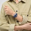 Swatch Swatch New Gent SUOZ351 кварцевые женские часы часы крупный план синий циферблата