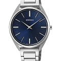 Seiko Seiko Conceptual Series Dress SWR033P1  SWR033P1 кварцевые женские часы синий циферблат, браслет нержавеющая сталь — вид спереди
