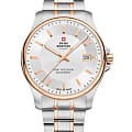 Swiss Military by Chrono Swiss Military by Chrono Сверхточные SM30200.07  SM30200.07 кварцевые мужские часы серебристый циферблат, браслет сталь c pvd покрытием — вид спереди