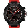 Tissot Tissot T-Race Quartz Chronograph T141.417.37.061.01 T Race T1414173706101 кварцевые мужские часы   циферблат, браслет каучук — вид спереди