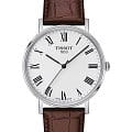 Tissot Tissot Everytime Medium T109.410.16.033.00 Everytime T1094101603300 кварцевые мужские часы белый циферблат, браслет кожаный — вид спереди