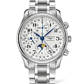 Longines Longines Master Collection L2.673.4.78.6  L26734786 кварцевые мужские часы серебристый циферблат, браслет нержавеющая сталь — вид спереди