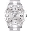 Tissot Tissot PR 100 T049.410.11.033.01 PR 100 T0494101103301 кварцевые мужские часы серебристый циферблат, браслет нержавеющая сталь — вид спереди