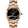 Tissot Tissot T-Wave T112.210.33.051.00 T Wave T1122103305100 кварцевые женские часы черный циферблат, браслет сталь c pvd покрытием — вид спереди