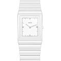 Rado Rado Ceramica R21703712  R21703712 кварцевые женские часы белый циферблат, браслет высокотехнологичная плазменная керамика — вид спереди