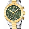 Festina Festina Boyfriend F20604/2  F20604/2 кварцевые женские часы  зеленый циферблат, браслет сталь c pvd покрытием — вид спереди