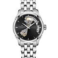 Hamilton Hamilton Jazzmaster Open Heart Auto H32215130  H32215130 механические женские часы черный циферблат, браслет нержавеющая сталь — вид спереди