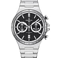 Certina Certina DS-7 Chrono Auto C043.427.21.051.00  C0434272105100 механические мужские часы  черный циферблат, браслет нержавеющая сталь — вид спереди