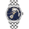 Hamilton Hamilton Jazzmaster Open Heart Auto H32215142  H32215142 механические женские часы синий циферблат, браслет нержавеющая сталь — вид спереди
