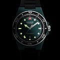 Swiss Military Hanowa Swiss Military Hanowa Ocean Pioneer SMWGN0001185 кварцевые мужские часы часы крупный план зеленый циферблата