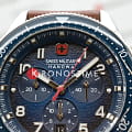 Swiss Military Hanowa Swiss Military Hanowa Greyhound SMWGC0003802  швейцарские мужские часы на браслете кожаный боковой вид