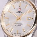 Swiss Military by Chrono Swiss Military by Chrono Сверхточные SM30200.05,  швейцария мужские часы на браслете сталь c pvd покрытием боковой вид