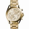 Michael Kors Michael Kors Portia MK5798  MK5798 кварцевые женские часы  золотой циферблат, браслет сталь c pvd покрытием — вид спереди
