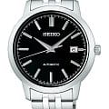 Seiko Seiko 5 Regular SCVE061  SCVE061 механические мужские часы черный циферблат, браслет нержавеющая сталь — вид спереди