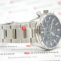 Seiko Seiko Conceptual Series Sports SSB413P1 кварцевые мужские часы часы, крупный план черный циферблат