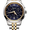 Victorinox Victorinox 249118  249118 кварцевые мужские часы синий циферблат, браслет сталь c pvd покрытием — вид спереди