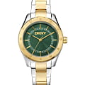 DKNY DKNY Chambers Sport DK1L018M0065  DK1L018M0065 кварцевые женские часы зеленый циферблат, браслет нержавеющая сталь с ip-покрытием — вид спереди