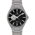 Greenwich Greenwich Titanium GW 084.10.31  GW 084.10.31 механические мужские часы  черный циферблат, браслет титановый — вид спереди
