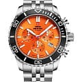Swiss Military by Chrono Swiss Military by Chrono Sports Chronograph SM34103.05  SM34103.05 кварцевые мужские часы оранжевый циферблат, браслет нержавеющая сталь — вид спереди