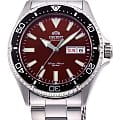 Orient Orient Mako 3 RA-AA0003R  RA-AA0003R механические мужские часы  красный циферблат, браслет нержавеющая сталь — вид спереди