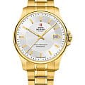 Swiss Military by Chrono Swiss Military by Chrono Сверхточные SM30200.09  SM30200.09 кварцевые мужские часы перламутровый циферблат, браслет нержавеющая сталь с pvd-покрытием — вид спереди