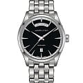 Hamilton Hamilton Jazzmaster Day Date Auto H42565131  H42565131 механические мужские часы черный циферблат, браслет нержавеющая сталь — вид спереди