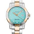 Epos Epos Ladies Diamonds 8001.700.32.89.42  8001.700.32.89.42 кварцевые женские часы  бирюзовый циферблат, браслет нержавеющая сталь с pvd-покрытием — вид спереди