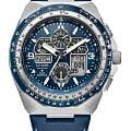 Citizen Citizen Promaster JY8148-08L  JY8148-08L кварцевые мужские часы синий циферблат, браслет кожаный — вид спереди