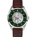Jacques Lemans Jacques Lemans Automatic 1-2087B  1-2087B механические мужские часы зеленый циферблат, браслет нержавеющая сталь — вид спереди