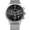 Maurice Lacroix Maurice Lacroix Eliros Chronograph EL1098-SS002-310-1  EL1098-SS002-310-1 кварцевые мужские часы черный циферблат, браслет нержавеющая сталь — вид спереди