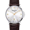 Certina Certina DS Caimano  C017.410.16.037.01 DS Caimano C0174101603701 кварцевые мужские часы серебристый циферблат, браслет кожаный — вид спереди