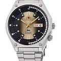 Orient Orient Revival RA-AA0B01G  RA-AA0B01G механические мужские часы золотой циферблат, браслет нержавеющая сталь — вид спереди