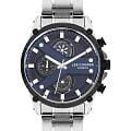 Lee Cooper Lee Cooper LC07637.390  LC07637.390 кварцевые мужские часы синий циферблат, браслет нержавеющая сталь — вид спереди